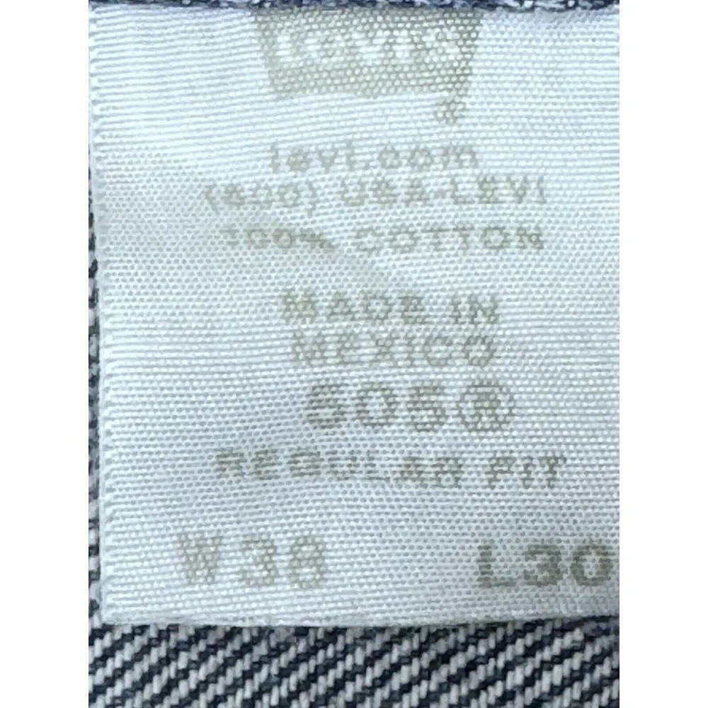 Levis 505‎ Regular Fit Blue Jeans Men Denim Straight 38Wx30L (36Wx30L Actual).
